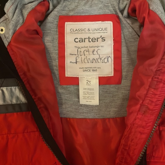 Carter’s Firefighter Rain jacket 2T - Picture 4 of 5